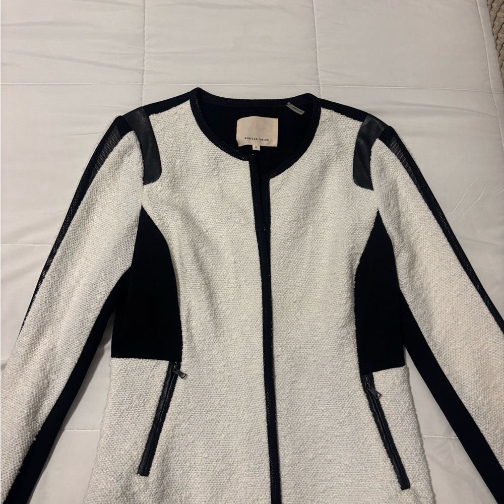 Rebecca Taylor Black and White Blazer